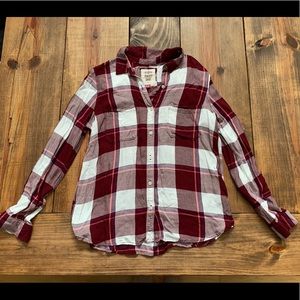 SOLD - Juniors Flannel Long-sleeve Shirt
